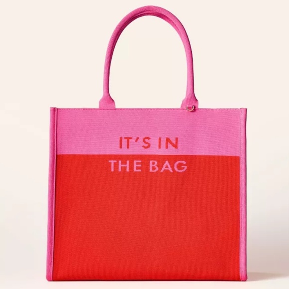 Colorblock Knit Tote Bag - kate spade new york x Target Pink/Red - Picture 1 of 5